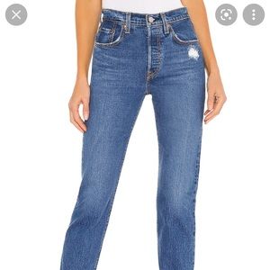 Women’s 501 Original Cropped Levi’s Jeans Charleston Fun